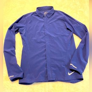 Deep blue Nike Dri-fit windbreaker jacket, shacket